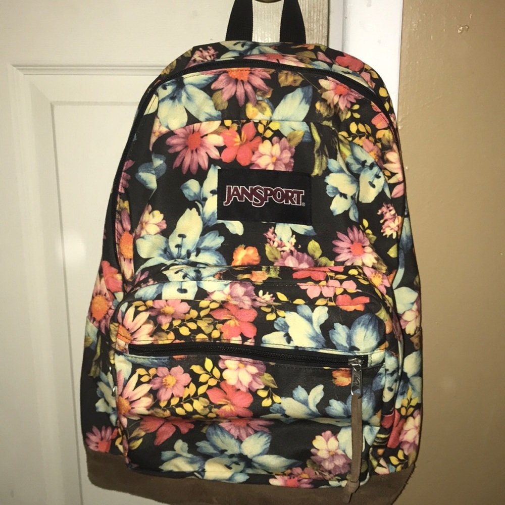 Floral Jansport backpack